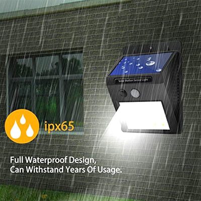 20 LED Solar Security Light - Outdoor Waterproof Wireless Wall Lamp