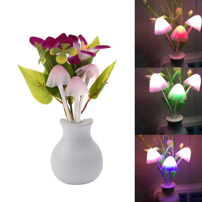 217 Led Dream Night Light Auto Onoff Sensor Mushroom Lamp (Multicolor) - second image