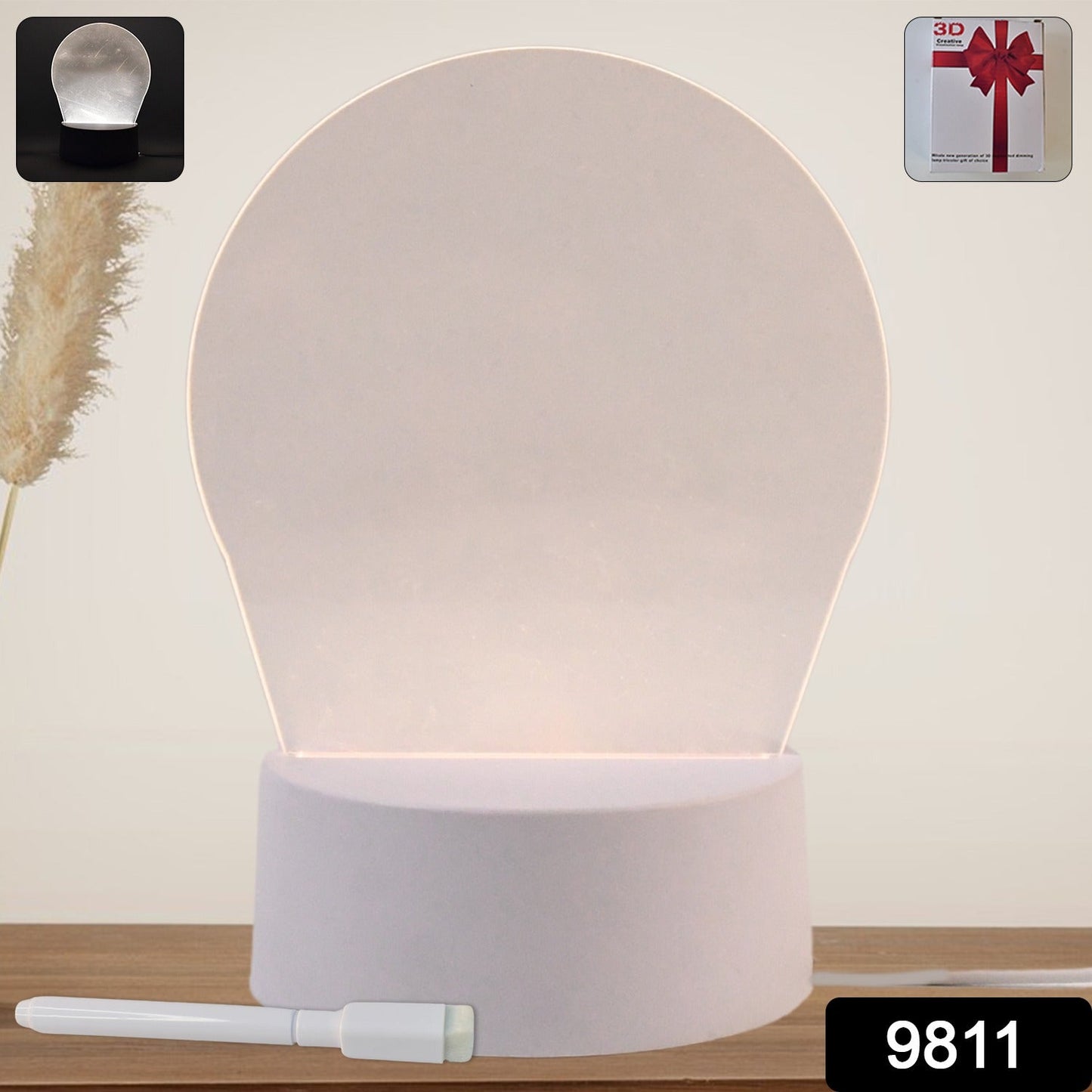 Custom name 3D lamp