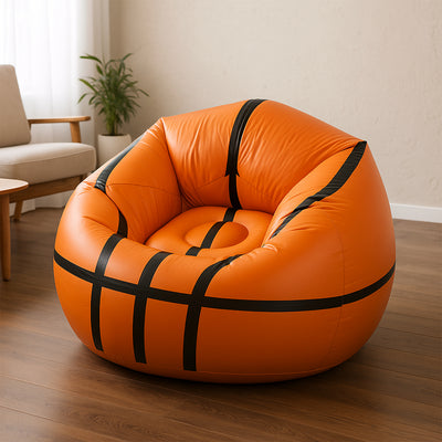 17732 Football Sofa Cartoon Style Inflatable Folding Chair Soccer Ball Chair Inflatable Sofa For Adults Kids Size 110cm X 85cm - second image