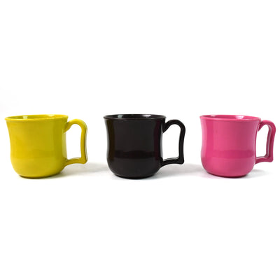 Premium Plastic Coffee  Tea Cups  Mug With Handle (1 Pc  Loose  Mix Color) - second image