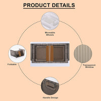 Plastic Folding Wardrobe Storage Organizer (1 Layer  1 Pc)