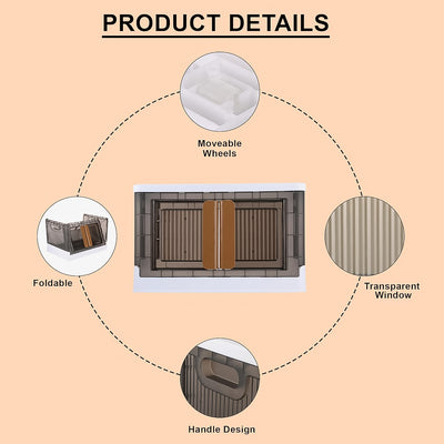 Plastic Folding Wardrobe Storage Organizer (1 Layer  1 Pc)