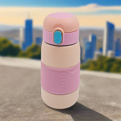 Insulated Stainless Steel Kids Water Bottle with Rubber Grip (420ml) - second image