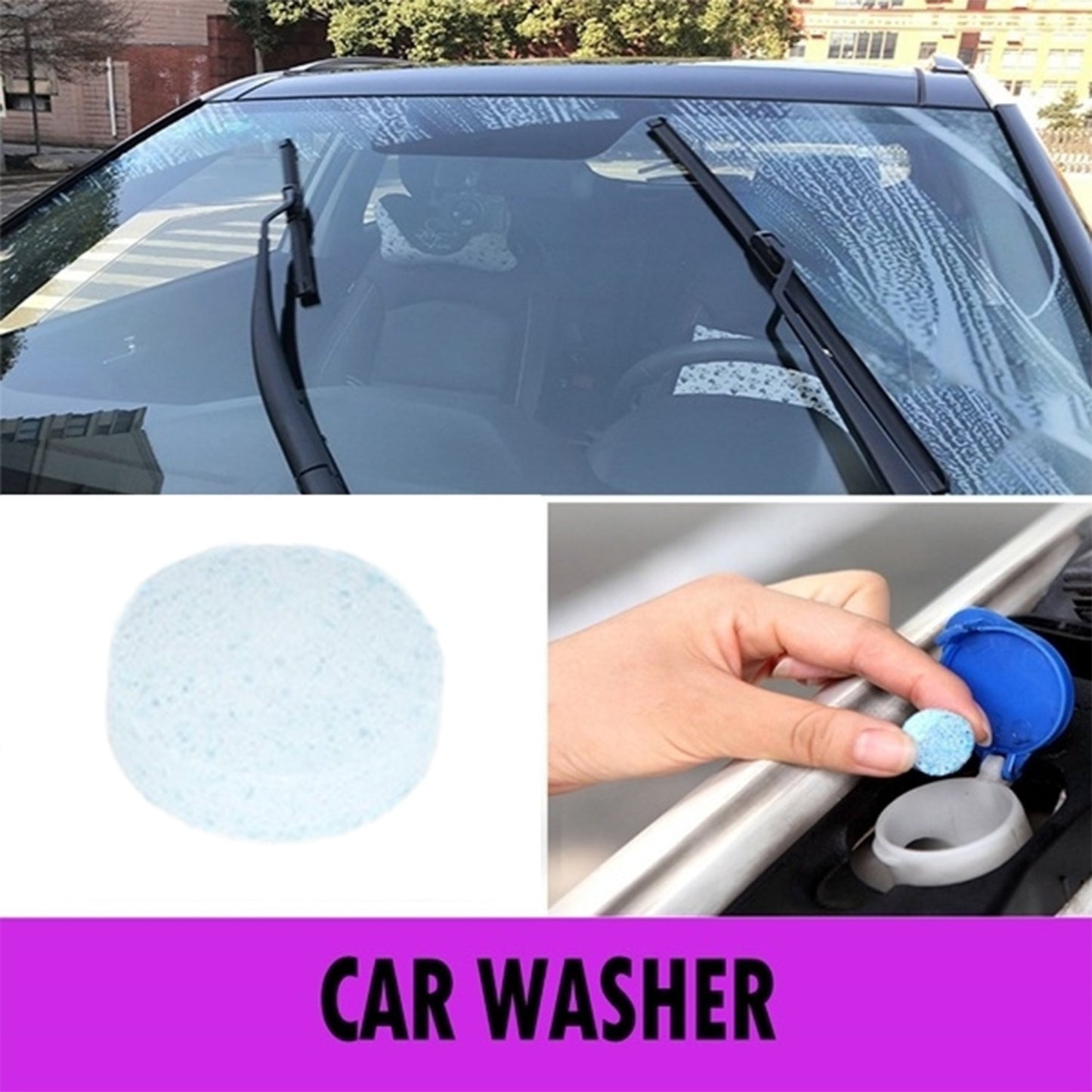 Car Wiper Detergent Effervescent Tablets Washer - LootFaat