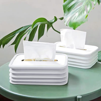 Tissues Holder Silicone Simple Tissue Box Tissues Cylinder Tissues Cube Box Tissue Holder For Bathroom Office Car Bedroom For Bathroom Room Office Car - second image
