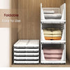 3 Layer Clothes Organizer For Wardrobe Cupboard Organizer For Clothes Foldable And Stackable Closet Organizer Drawer Organizer For Clothes Multi Purpose Plastic Drawer