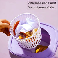 Foldable Mini Washing Machine with Drain Basket - Portable Washer for Travel, Camping, Baby Clothes
