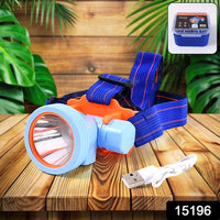 Mini Rechargeable Power Headlamp With Plastic Case (1 Pc) - LootFaat