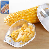Magic Plastic With Steel Blades Corn Remover Kernel Stripper (1 Pc) - LootFaat