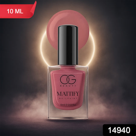 Og Beauty Perfect Pink Mattify Nail Paint (10 Ml  1 Pc)