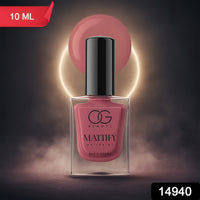Og Beauty Perfect Pink Mattify Nail Paint (10 Ml  1 Pc)