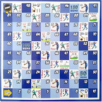 Plastic money coins and game pieces arranged on a business game board
