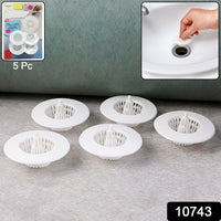 5 Pcs Multipurpose Sink Drain Hair Catcher  Strainer Filter (3045 Mm)