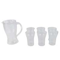 Apex Unbreakable Lemon Jug Set With 6 Glasses  1200ml Jug + 300ml Glasses Approx