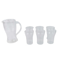 Apex Unbreakable Lemon Jug Set With 6 Glasses  1200ml Jug + 300ml Glasses Approx