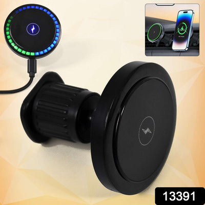 Music Reactive Wireless Charging Magnetic Car Phone Mount - second image