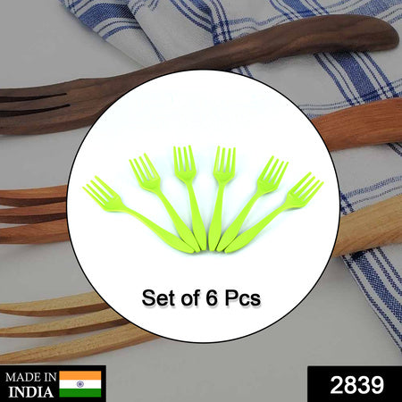 Small Plastic 6pc Serving Fork Set For Kitchen - LootFaat