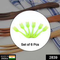 Small Plastic 6pc Serving Fork Set For Kitchen - LootFaat