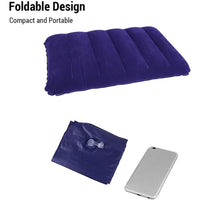 Velvet Air Inflatable Travel Pillow (Blue) - LootFaat