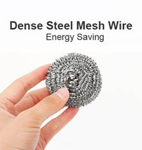 Round Shape Stainless Steel Scrubber (Pack Of 6) - LootFaat