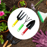 Colorful garden tool set of 3 pieces for easy gardening