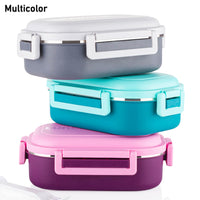 Insulated Testy Stainless Steel Leakproof Lunch Box With Spoon (1 Set) - LootFaat