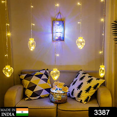 8 Feet 12 Wish Heart Ball String LED Lights With Color Box for Home Decoration, Diwali & Wedding LED Christmas Light Indoor and Outdoor Light ,Festival Decoration  (Wishing Ball Warm White) - second image