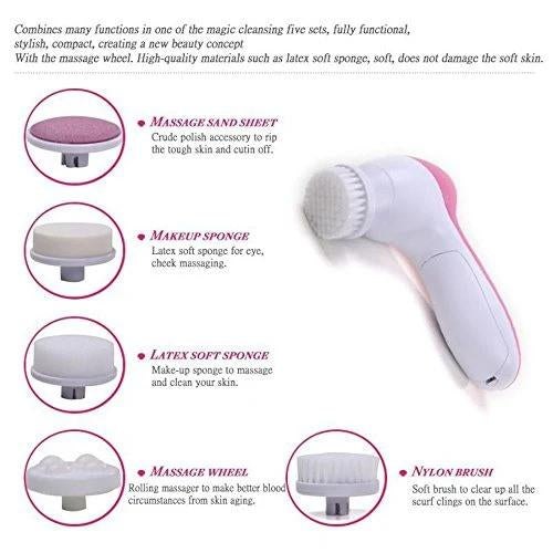 5-in-1 Smoothing Body  Facial Massager (Pink) - LootFaat