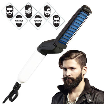 Men's Hair & Beard Straightener Comb - Quick Styling