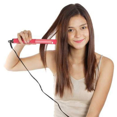 385 2 In 1 Hair Straightener And Curler Machine For Women  Curl  Straight Hair Iron - second image