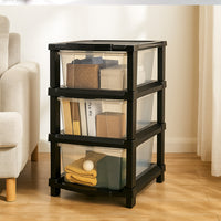 3-layer Classic Transparent Drawer Storage Organizer