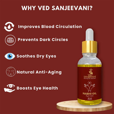 Ved Sanjeevani 100 Organic Ayurvedic Nabhi Oil For Eye Care (30ml  1 Pc) - second image