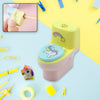 Toilet Pencil Sharpener Plastic Pencil Sharpener Novelty Pencil Sharpener Cute Cartoon Stationery Gift Small Toilet Shaped Sharpener With Eraser Wheel For School Kids (2 Pc Set)