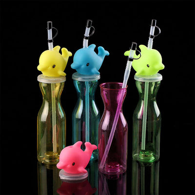 Party Props Birthday Return Gifts For Kids Animal Shape Straw Sipper Bottle For Kidskids Return Gifts For Birthdaystraw Bottle For Kids Multicolor