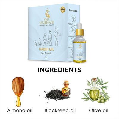 Ved Sanjeevani Kids Nabhi Oil for Growth - 30ml