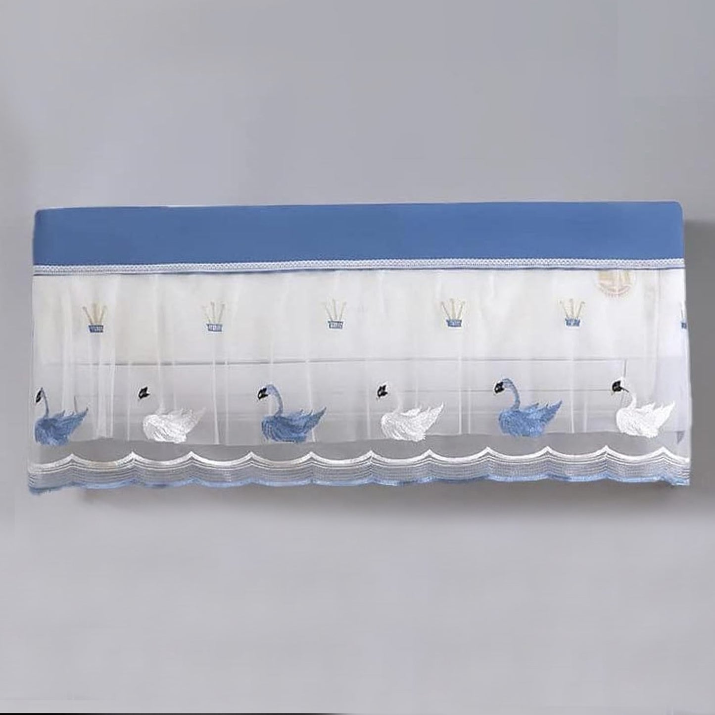Ac Cover Air Conditioning Dust Cover Folding Designer (Approx 1 Ton  1 Pc  Ac Curtain  Mix Design) - LootFaat