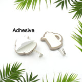 Multipurpose Wall Hooks: Strong & Self-Adhesive for Bathroom, Kitchen, Office ( Mix Design )