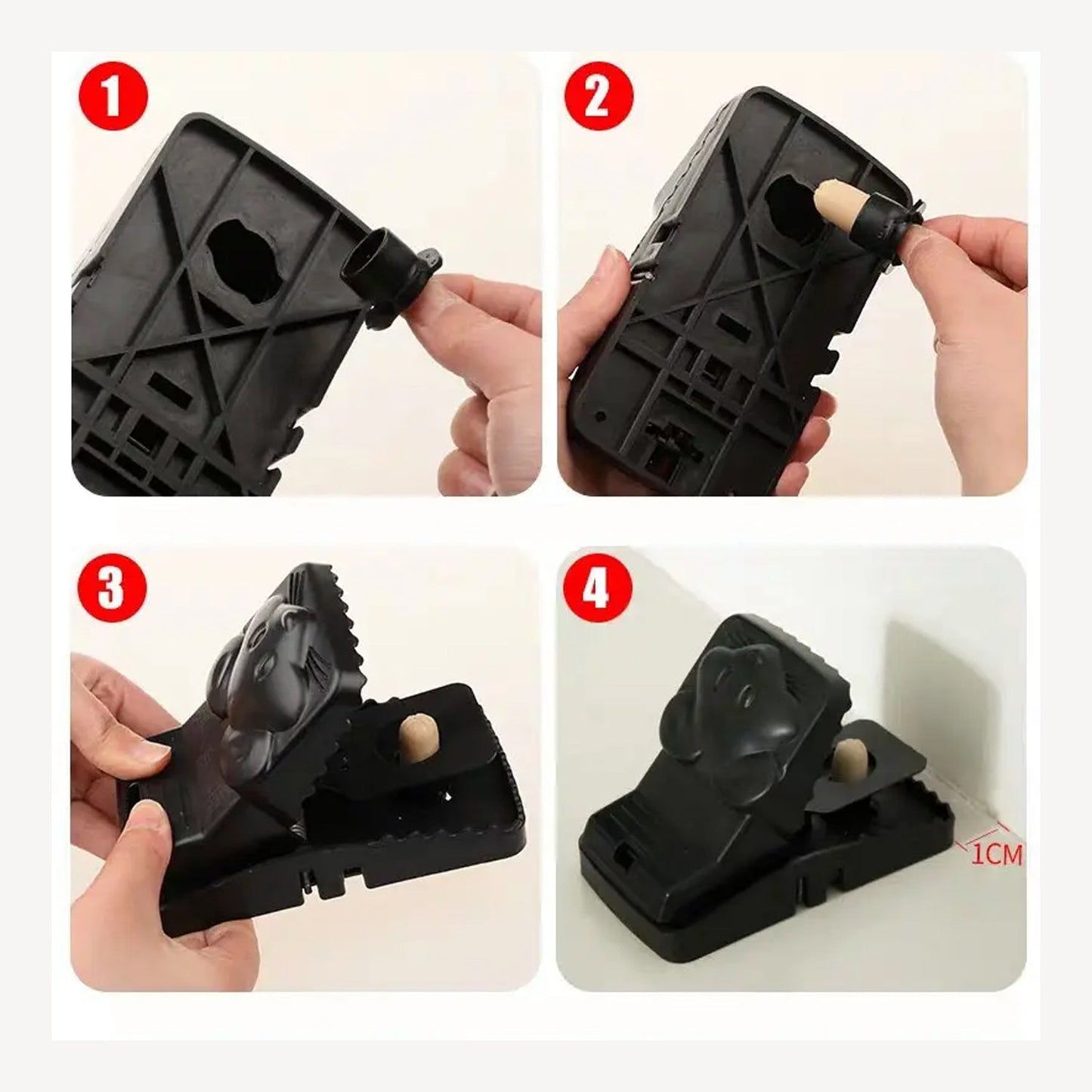 Premium Mouse Trap Cage with Dummy Mouse Home - Rust Resistant - Best Quality & Value