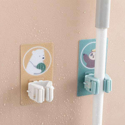 Self Adhesive Mop and Broom Holder - Magic Sticker Series - second image