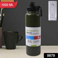Stainless Steel Double Wall Vacuum-insulated Drink Water Bottle (1000 Ml  Mix Color) - LootFaat