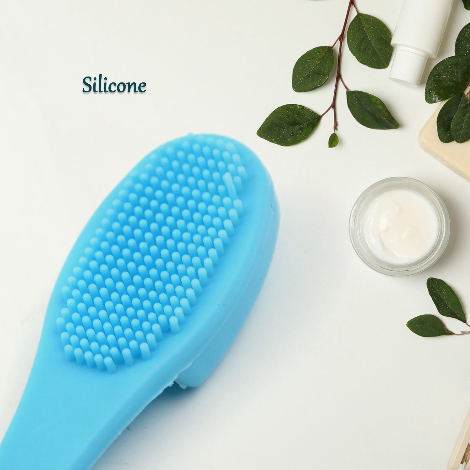 Silicone Makeup Cleaning Tool Finger Wash Face Scrubber Facial Cleansing Brush (1 Pc  Mix Color) - LootFaat