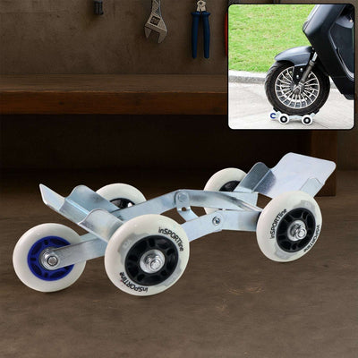 Universal Scooter Parking Roller Stand with Heavy-Duty Wheels - second image
