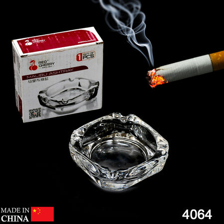 Glass Brunswick Crystal Quality Cigar Cigarette Ashtray Round Tabletop For Home Office Indoor Outdoor Home Decor - LootFaat