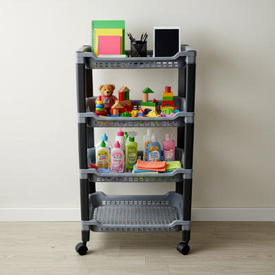 Apex 4-layer Big Multipurpose Plastic Storage Rack - second image