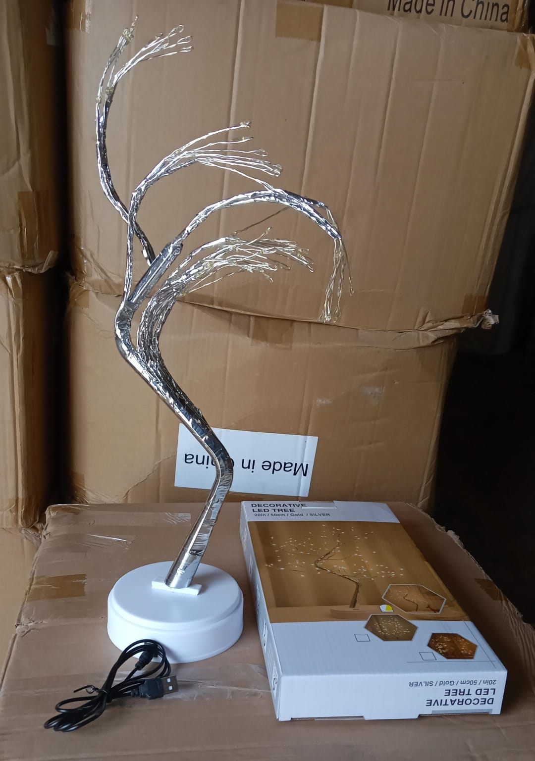 108 LED Birch Fairy Lamp – 8 Modes, USB/Battery, Home Decor - LootFaat