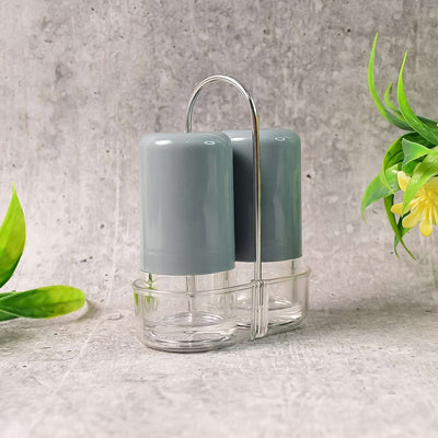 Apex Victory Salt  Pepper Dispenser Set  2 Pcs Acrylic Seasoning Shaker - second image
