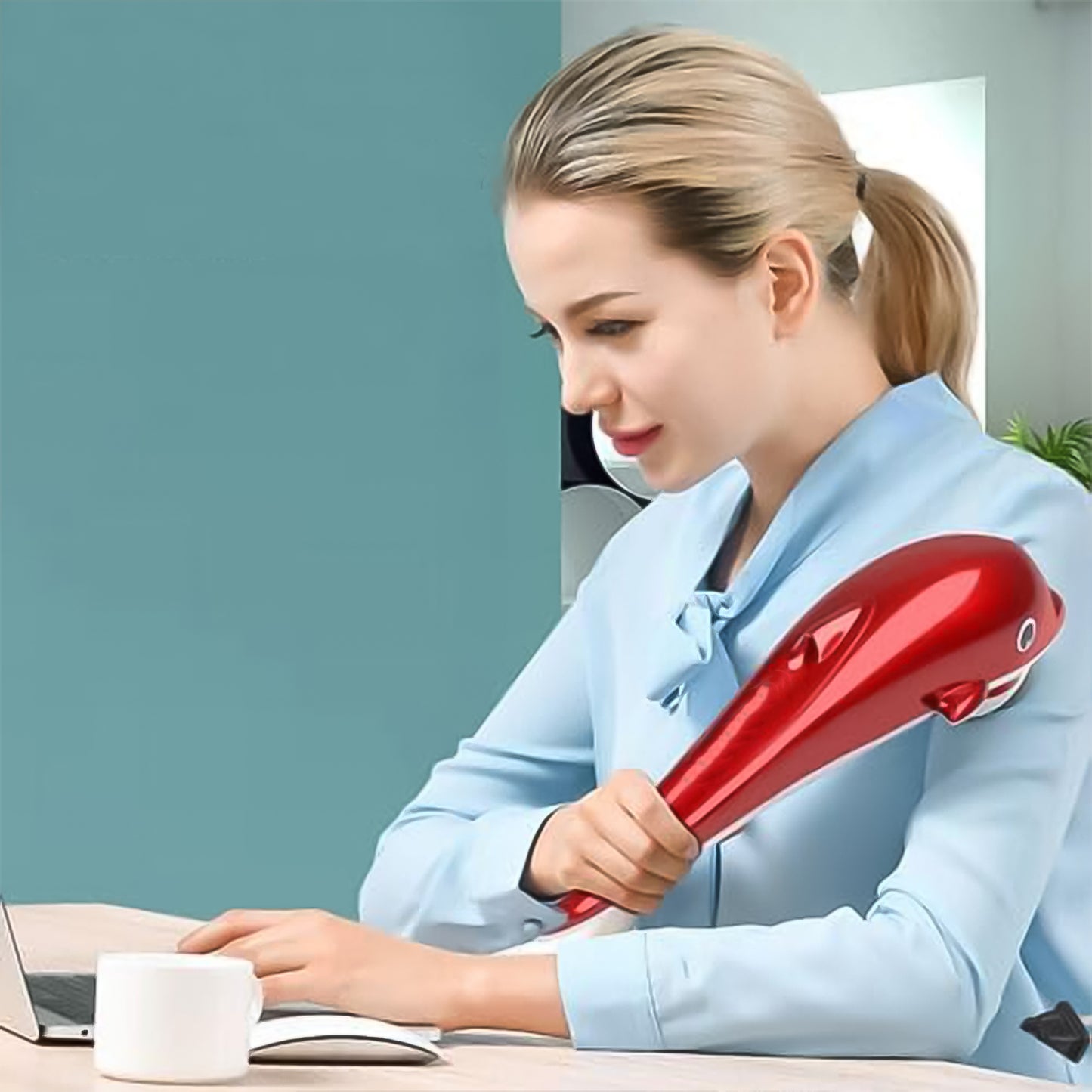 Dolphin Handheld Massager - Electric Vibration & Infrared Therapy