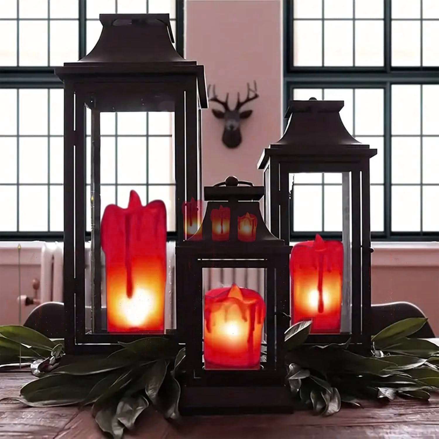 Flameless Melted Design Candles For Decoration (1 Pc) - LootFaat