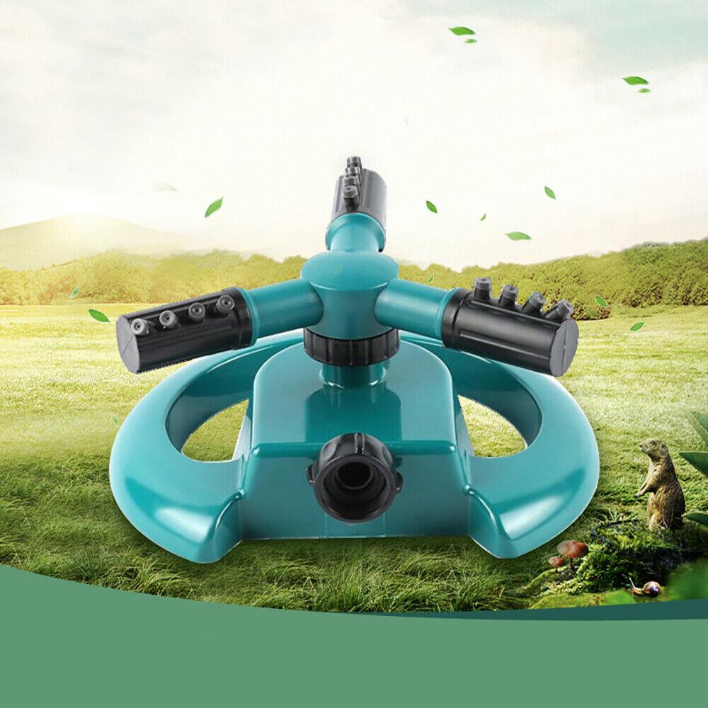 3 Arm 360 Sector Rotating Water Sprinkler Garden Pipe Hose Irrigation Yard - LootFaat